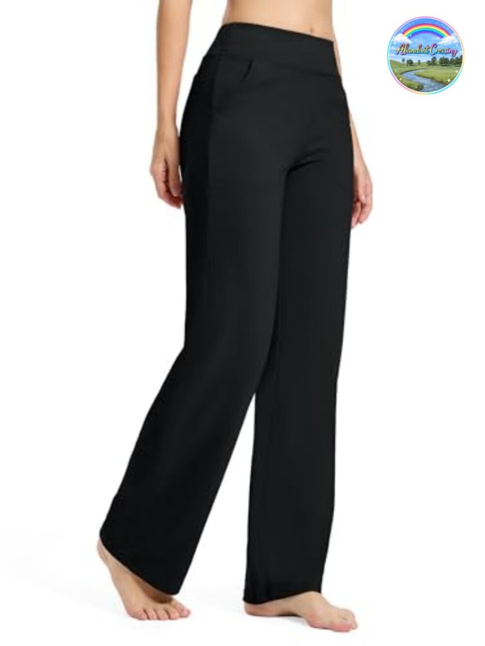 SEVEGO Tall Wide Leg Yoga Pants High Waist Stretch with Pockets